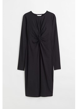H & M - MAMA Drapowana sukienka dżersejowa - Czarny ze sklepu H&M w kategorii Sukienki ciążowe - zdjęcie 169594687
