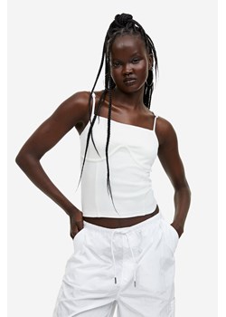 H & M - Top w stylu gorsetowym - Biały ze sklepu H&M w kategorii Bluzki damskie - zdjęcie 169594707