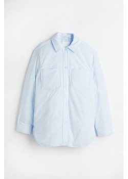 H & M - Nylonowa kurtka koszulowa oversize - Niebieski ze sklepu H&M w kategorii Kurtki damskie - zdjęcie 169594808