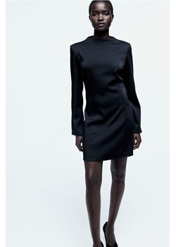 H & M - Satynowa sukienka z odkrytymi plecami - Czarny ze sklepu H&M w kategorii Sukienki - zdjęcie 169594855