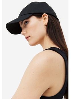 H & M - Lniana czapka z daszkiem - Czarny ze sklepu H&M w kategorii Czapki z daszkiem damskie - zdjęcie 169594885