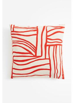 H & M - Wzorzysta poszewka na poduszkę - Czerwony ze sklepu H&M w kategorii Poszewki na poduszki - zdjęcie 169594957