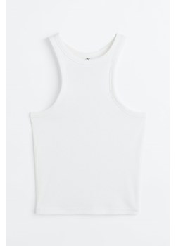 H & M - Krótka koszulka - Biały ze sklepu H&M w kategorii Bluzki damskie - zdjęcie 169595196