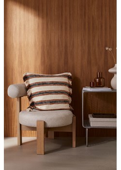 H & M - Poszewka na poduszkę zdobiona frędzlami - Beżowy ze sklepu H&M w kategorii Poszewki na poduszki - zdjęcie 169595197