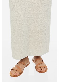 H & M - Skórzane sandały - Beżowy ze sklepu H&M w kategorii Sandały damskie - zdjęcie 169595206