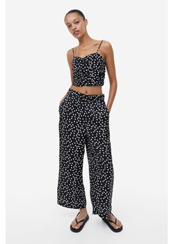 H & M - Wzorzyste spodnie - Czarny ze sklepu H&M w kategorii Spodnie damskie - zdjęcie 169595239