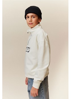 H & M - Bluza z suwakiem u góry - Biały ze sklepu H&M w kategorii Bluzy chłopięce - zdjęcie 169595258