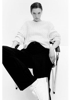 H & M - Sweter w warkoczowy splot - Biały ze sklepu H&M w kategorii Swetry damskie - zdjęcie 169595326