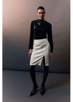 H & M - Spódnica ołówkowa - Biały ze sklepu H&M w kategorii Spódnice - zdjęcie 169595335