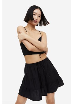 H & M - Falbaniasta spódnica mini - Czarny ze sklepu H&M w kategorii Spódnice - zdjęcie 169595346