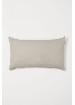 H & M - Muślinowa poszewka na poduszkę - Brązowy ze sklepu H&M w kategorii Poszewki na poduszki - zdjęcie 169595418