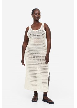 H & M - Sukienka o wyglądzie szydełkowej robótki - Beżowy ze sklepu H&M w kategorii Odzież plażowa - zdjęcie 169595458