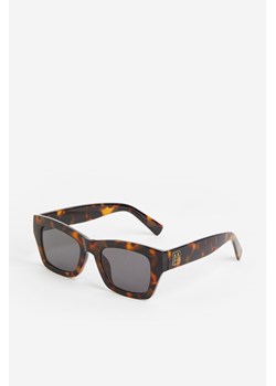 H & M - Kwadratowe okulary przeciwsłoneczne - Brązowy ze sklepu H&M w kategorii Okulary przeciwsłoneczne damskie - zdjęcie 169595538
