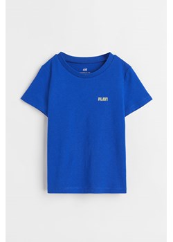 H & M - Bawełniany T-shirt - Niebieski ze sklepu H&M w kategorii T-shirty chłopięce - zdjęcie 169595546