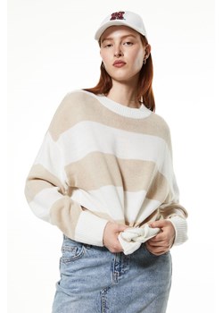 H & M - Żakardowy sweter - Beżowy ze sklepu H&M w kategorii Swetry damskie - zdjęcie 169595578