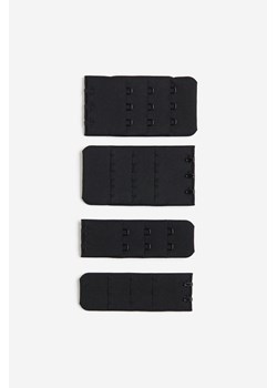 H & M - Przedłużka do biustonosza 4-pak - Czarny ze sklepu H&M w kategorii Akcesoria do bielizny - zdjęcie 169595729