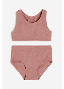 H & M - Kostium bikini o strukturalnej powierzchni - Różowy ze sklepu H&M w kategorii Stroje kąpielowe - zdjęcie 169595846