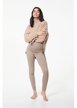 H & M - MAMA Komplet 2-częściowy z topem i spodniami - Brązowy ze sklepu H&M w kategorii Odzież ciążowa - zdjęcie 169595928