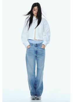 H & M - Wide High Jeans - Turkusowy ze sklepu H&M w kategorii Jeansy damskie - zdjęcie 169595945