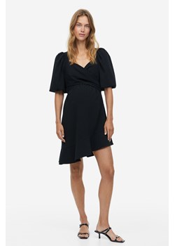 H & M - MAMA Kopertowa sukienka - Czarny ze sklepu H&M w kategorii Sukienki ciążowe - zdjęcie 169595969