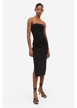 H & M - Sukienka bandeau z marszczeniem - Czarny ze sklepu H&M w kategorii Sukienki - zdjęcie 169596047