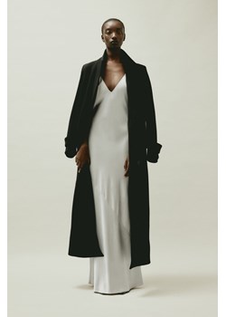 H & M - Jedwabna sukienka na ramiączkach - Szary ze sklepu H&M w kategorii Sukienki - zdjęcie 169596118
