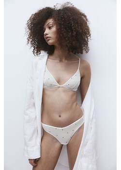 H & M - Figi brazilian z siateczki - Biały ze sklepu H&M w kategorii Majtki damskie - zdjęcie 169596128