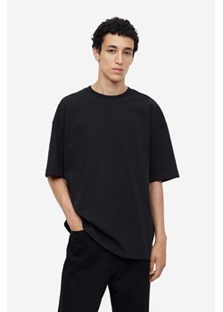 H & M - Bawełniany T-shirt Oversized Fit - Czarny ze sklepu H&M w kategorii T-shirty męskie - zdjęcie 169596139