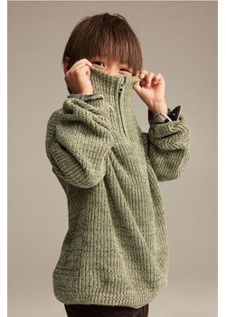 H & M - Sweter z suwakiem - Zielony ze sklepu H&M w kategorii Bluzy i swetry - zdjęcie 169596199