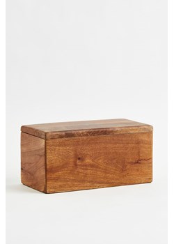 H & M - Drewniany pojemnik z pokrywką - Beżowy ze sklepu H&M w kategorii Pudełka i pojemniki - zdjęcie 169596309