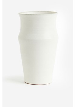 H & M - Wysoki wazon z terakoty - Biały ze sklepu H&M w kategorii Wazony - zdjęcie 169596565