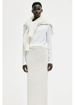 H & M - Top z domieszką jedwabiu - Biały ze sklepu H&M w kategorii Bluzki damskie - zdjęcie 169596596
