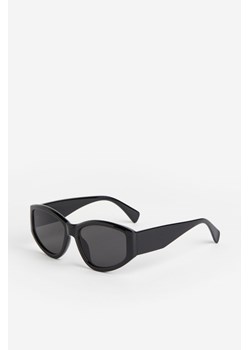 H & M - Owalne okulary przeciwsłoneczne - Czarny ze sklepu H&M w kategorii Okulary przeciwsłoneczne damskie - zdjęcie 169596615