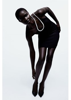 H & M - Sukienka na jedno ramię zdobiona strassem - Czarny ze sklepu H&M w kategorii Sukienki - zdjęcie 169596729