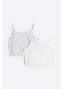 H & M - Dżersejowa koszulka 2-pak - Biały ze sklepu H&M w kategorii Podkoszulki dziecięce - zdjęcie 169596778