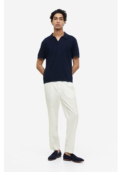 H & M - Spodnie z lnem Regular Fit - Biały ze sklepu H&M w kategorii Spodnie męskie - zdjęcie 169596936