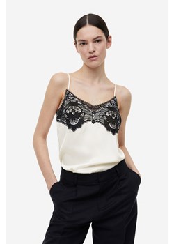 H & M - Top na ramiączkach - Biały ze sklepu H&M w kategorii Bluzki damskie - zdjęcie 169597009