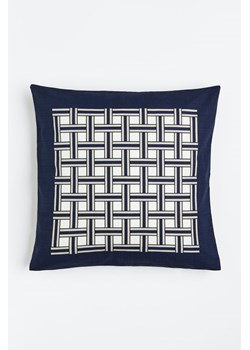 H & M - Wzorzysta poszewka na poduszkę - Niebieski ze sklepu H&M w kategorii Poszewki na poduszki - zdjęcie 169597035
