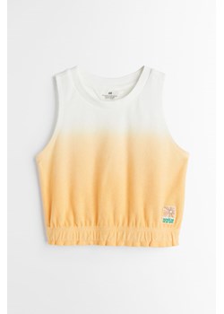 H & M - Top z frotte - Pomarańczowy ze sklepu H&M w kategorii Bluzki dziewczęce - zdjęcie 169597069