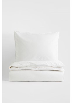 H & M - Komplet pościeli bawełnianej - Biały ze sklepu H&M w kategorii Pościele - zdjęcie 169597098