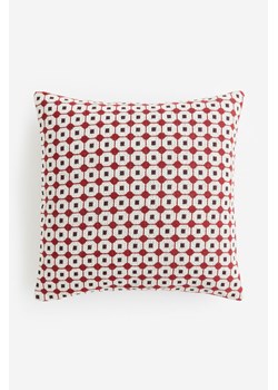 H & M - Wzorzysta poszewka na poduszkę - Czerwony ze sklepu H&M w kategorii Poszewki na poduszki - zdjęcie 169597169