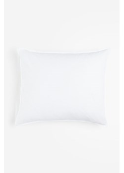 H & M - Sprana poszewka na poduszkę zawierająca len - Biały ze sklepu H&M w kategorii Poszewki na poduszki - zdjęcie 169597196