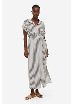 H & M - MAMA Szmizjerka z wiązanym paskiem - Beżowy ze sklepu H&M w kategorii Sukienki ciążowe - zdjęcie 169597249