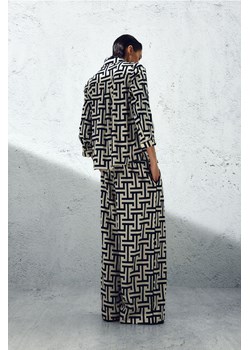 H & M - Wzorzysta piżama satynowa - Czarny ze sklepu H&M w kategorii Piżamy damskie - zdjęcie 169597285