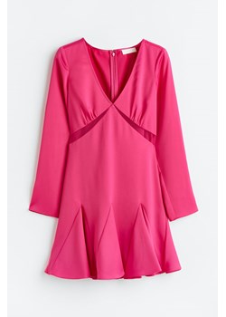 H & M - Sukienka z satynowej krepy - Różowy ze sklepu H&M w kategorii Sukienki - zdjęcie 169597345