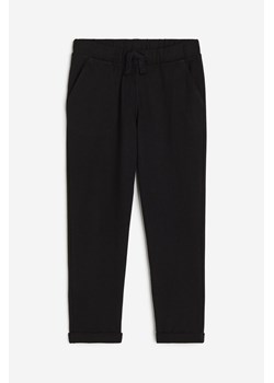 H & M - Joggersy z bawełnianego dżerseju - Czarny ze sklepu H&M w kategorii Spodnie chłopięce - zdjęcie 169597349