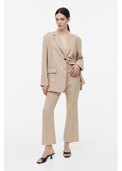 H & M - Rozszerzane spodnie - Beżowy ze sklepu H&M w kategorii Spodnie damskie - zdjęcie 169597396