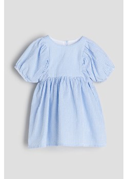 H & M - Sukienka z bawełnianej kory - Niebieski ze sklepu H&M w kategorii Sukienki niemowlęce - zdjęcie 169597559