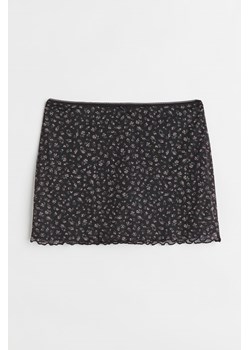 H & M - Siateczkowa spódniczka mini - Czarny ze sklepu H&M w kategorii Spódnice - zdjęcie 169597619