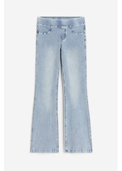 H & M - Rozszerzane spodnie dżersejowe - Niebieski ze sklepu H&M w kategorii Spodnie dziewczęce - zdjęcie 169597629
